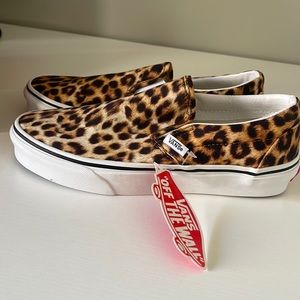 Classic slip on leopard Vans size 7